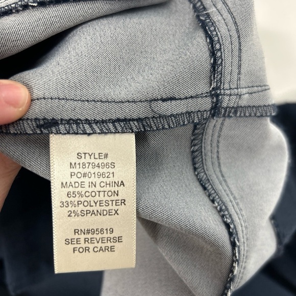 Dead stock dark Y2K blue denim mini trenchcoat from Sears Size large NWT - Picture 7 of 7